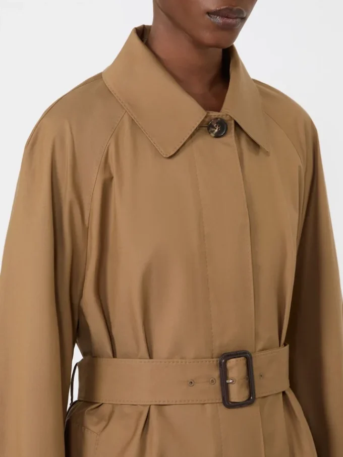 Water-repellent cotton-blend trench coat, brown Water-repellent cotton-blend trench coat, brown