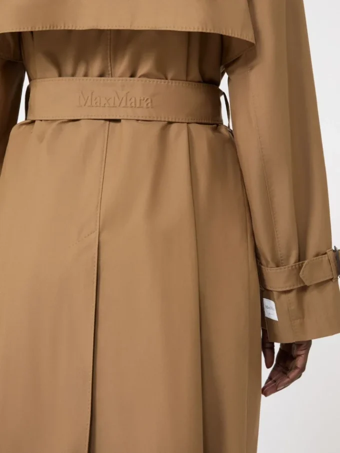 Water-repellent cotton-blend trench coat, brown Water-repellent cotton-blend trench coat, brown