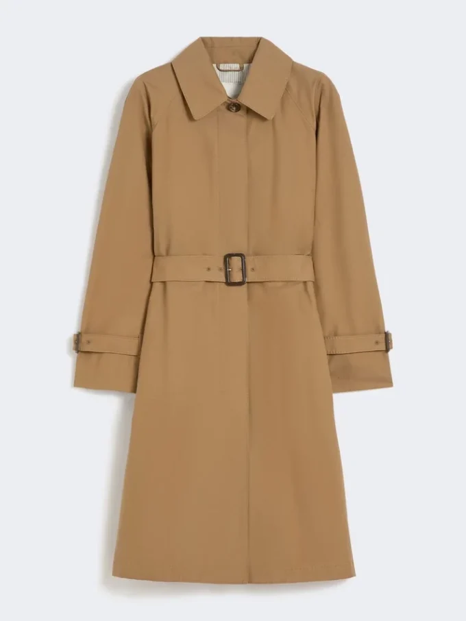 Water-repellent cotton-blend trench coat, brown Water-repellent cotton-blend trench coat, brown