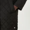 Water-repellent fabric padded parka, black Water-repellent fabric padded parka, black