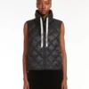 Water-repellent nylon canvas gilet, black Water-repellent nylon canvas gilet, black