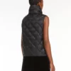 Water-repellent nylon canvas gilet, black Water-repellent nylon canvas gilet, black