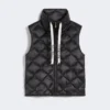 Water-repellent nylon canvas gilet, black Water-repellent nylon canvas gilet, black