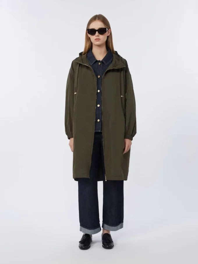 Water-repellent taffeta parka, green Water-repellent taffeta parka, green