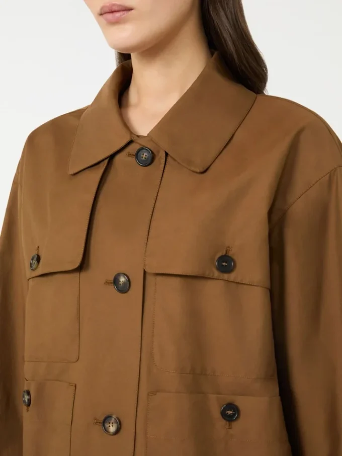 Water-repellent twill jacket, tobacco Water-repellent twill jacket, tobacco