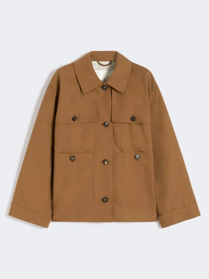 Water-repellent twill jacket, tobacco Water-repellent twill jacket, tobacco
