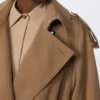 Water-repellent wool gabardine trench coat, brown Water-repellent wool gabardine trench coat, brown