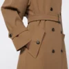 Water-repellent wool gabardine trench coat, brown Water-repellent wool gabardine trench coat, brown