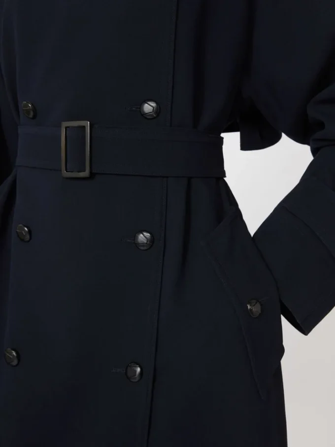 Water-repellent wool gabardine trench coat, ultramarine Water-repellent wool gabardine trench coat, ultramarine
