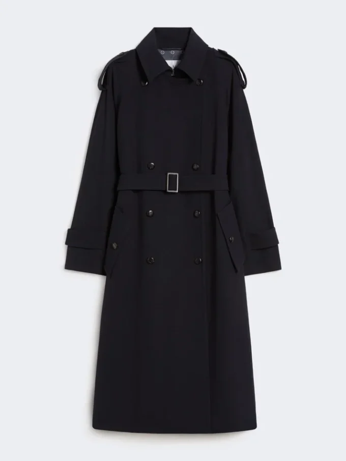 Water-repellent wool gabardine trench coat, ultramarine Water-repellent wool gabardine trench coat, ultramarine