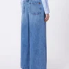Wide, cotton denim jeans, navy