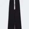 Wide-fit jersey trousers, ultramarine
