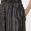 Wide-fit printed silk trousers, black white