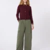 Wool and cashmere cardigan, bordeaux Wool and cashmere cardigan, bordeaux