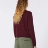 Wool and cashmere cardigan, bordeaux Wool and cashmere cardigan, bordeaux