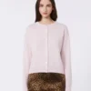 Wool and cashmere cardigan, pink Wool and cashmere cardigan, pink