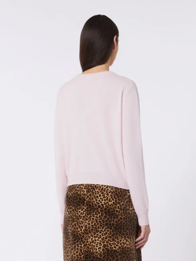 Wool and cashmere cardigan, pink Wool and cashmere cardigan, pink