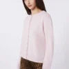 Wool and cashmere cardigan, pink Wool and cashmere cardigan, pink