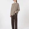 Wool and cashmere cardigan, turtledove Wool and cashmere cardigan, turtledove