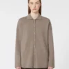 Wool and cashmere cardigan, turtledove Wool and cashmere cardigan, turtledove