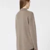 Wool and cashmere cardigan, turtledove Wool and cashmere cardigan, turtledove