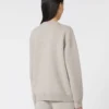 Wool and cashmere crew-neck sweater, beige Wool and cashmere crew-neck sweater, beige