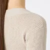 Wool and cashmere jumper, beige
