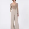 Wool and cashmere jumper, sand