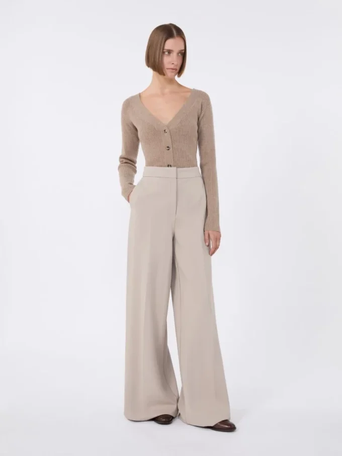 Wool and cashmere jumper, sand