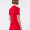 Wool and cashmere-knit t-shirt, red Wool and cashmere-knit t-shirt, red