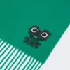 Wool and cashmere stole, emerald