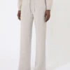 Wool and cashmere trousers, beige