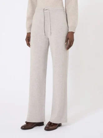 Wool and cashmere trousers, beige