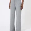 Wool and cashmere trousers, medium grey