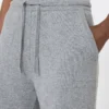 Wool and cashmere trousers, medium grey