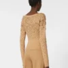 Wool and cashmere v-neck sweater, camel