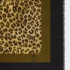 Wool and silk stole, black