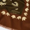 Wool and silk stole, caramel