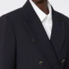 Wool-blend seersucker blazer, ultramarine