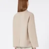 Wool broadcloth jacket, beige pink