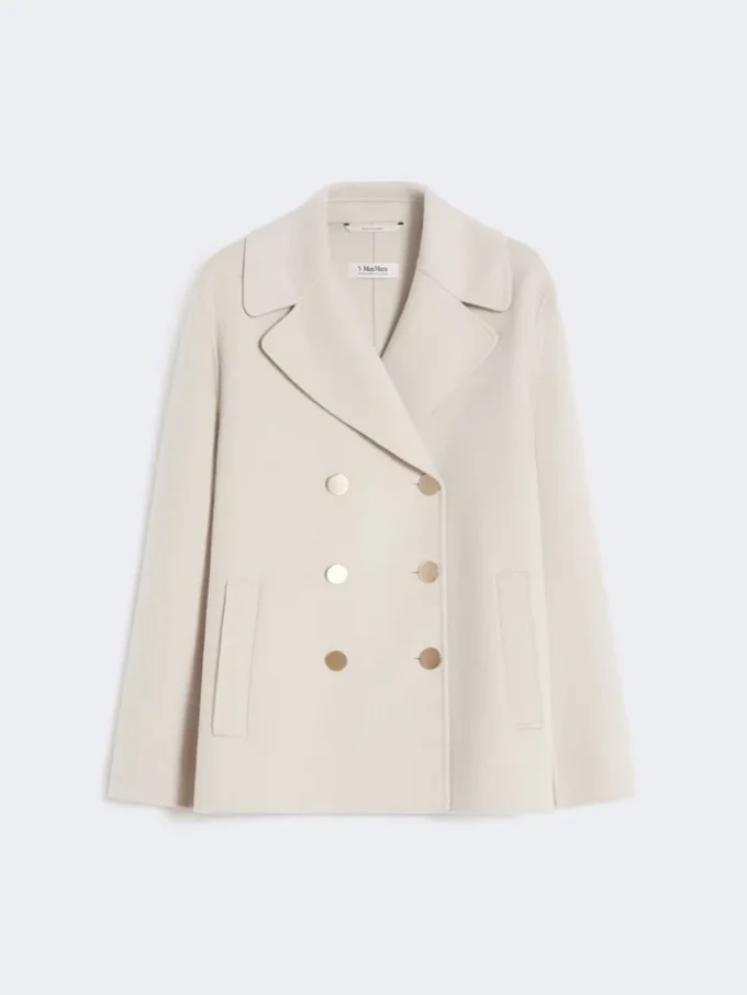 Wool broadcloth jacket, sand