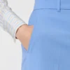 Wool crepe trousers, light blue