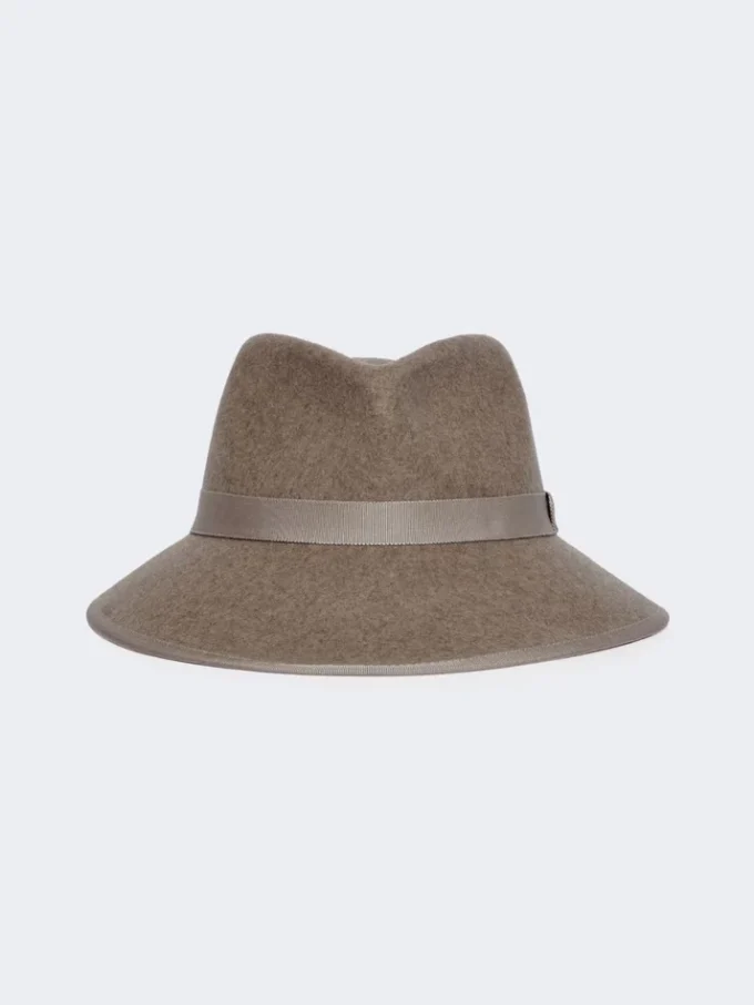 Wool felt hat, beige Wool felt hat, beige