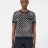 Wool jacquard jumper, ultramarine Wool jacquard jumper, ultramarine