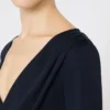 Wool jersey top, ultramarine