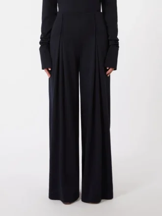 Wool jersey trousers, ultramarine Wool jersey trousers, ultramarine