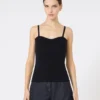 Wool-knit top, ultramarine