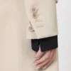 Wool, mohair and silk double-breasted blazer, sand