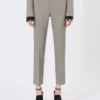 Wool, mohair and silk slim-fit trousers, medium grey