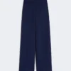 Wool piqua trousers, china blue Wool piqua trousers, china blue